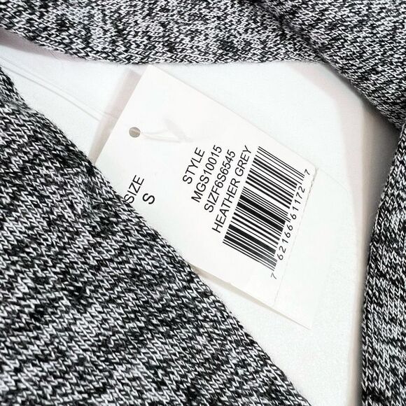 Hawker Rye Sweater Mens Small Heather Grey Cotton Cashmere Blend Crew Neck NWT - Picture 4 of 9